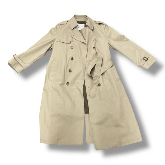 Vintage London Fog Snow Cloth Trench Coat Adult Size Large - Picture 1 of 6